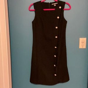 Black Tweed with Pearl Buttons